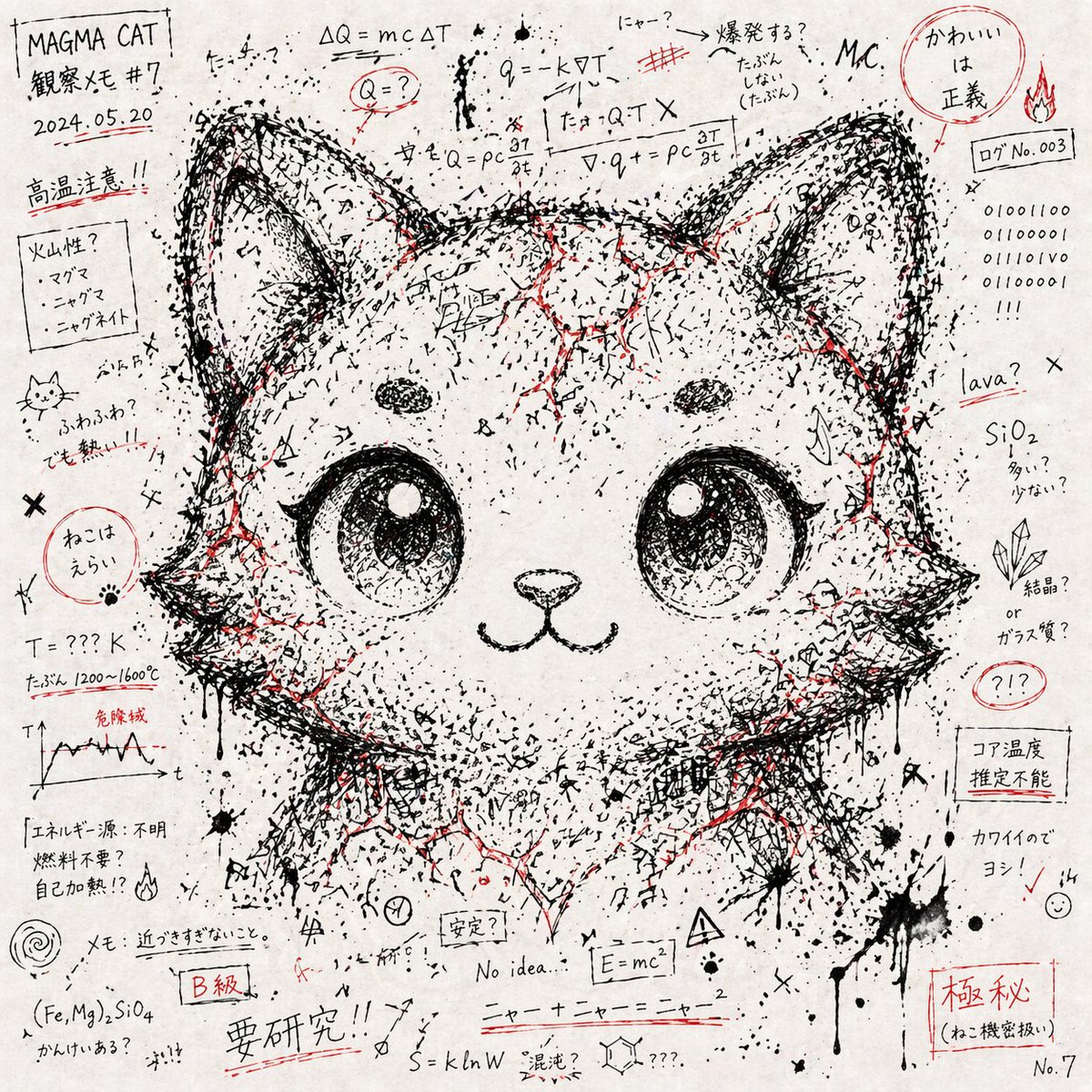 GPT Image 2 chaos notes hidden face character art sample