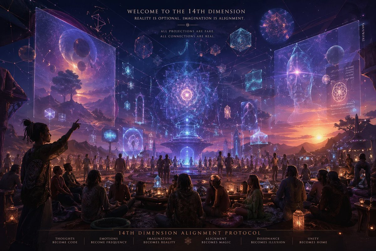 GPT Image 2 14th-dimension projection scene sample