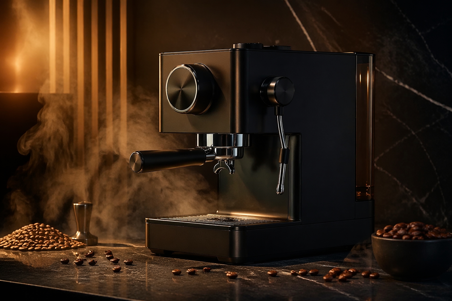 Exemple comparatif GPT Image 2 : machine à expresso premium