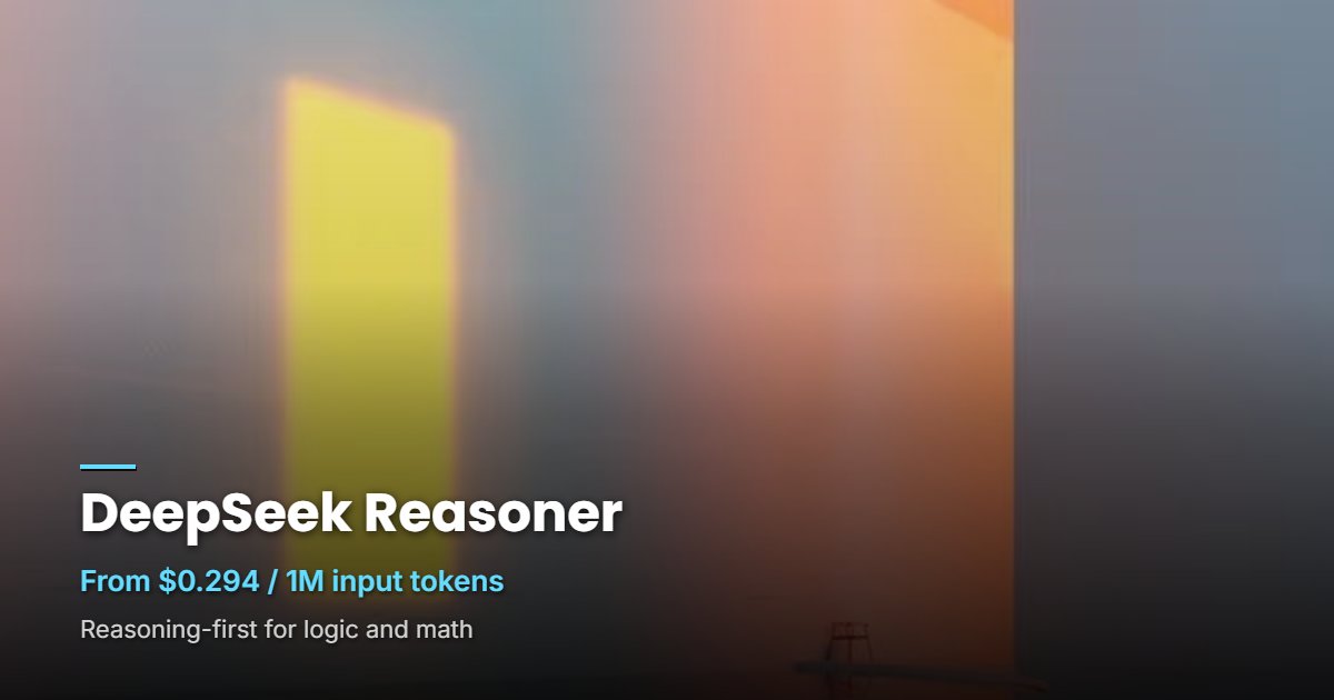 DeepSeek Reasoner API: Advanced Reasoning AI Model | EvoLink