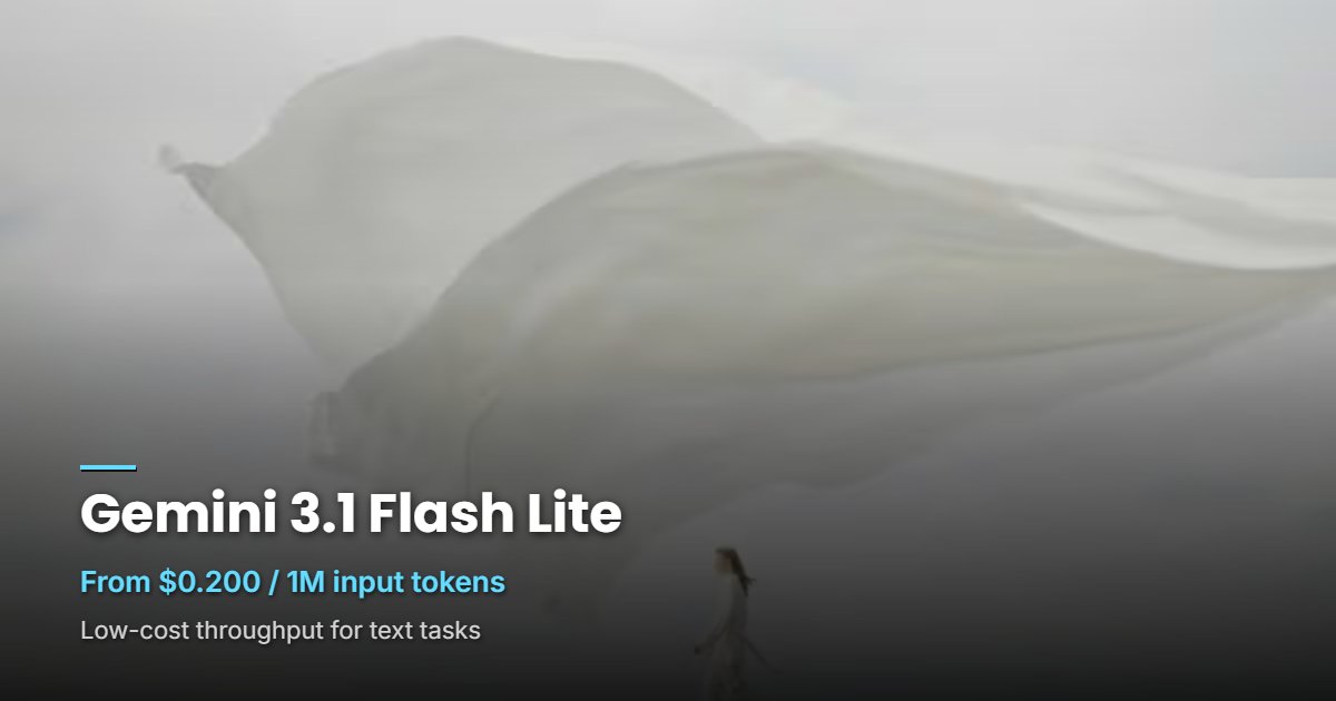 Gemini 3.1 Flash Lite API — Cheapest Gemini 3 Route | EvoLink