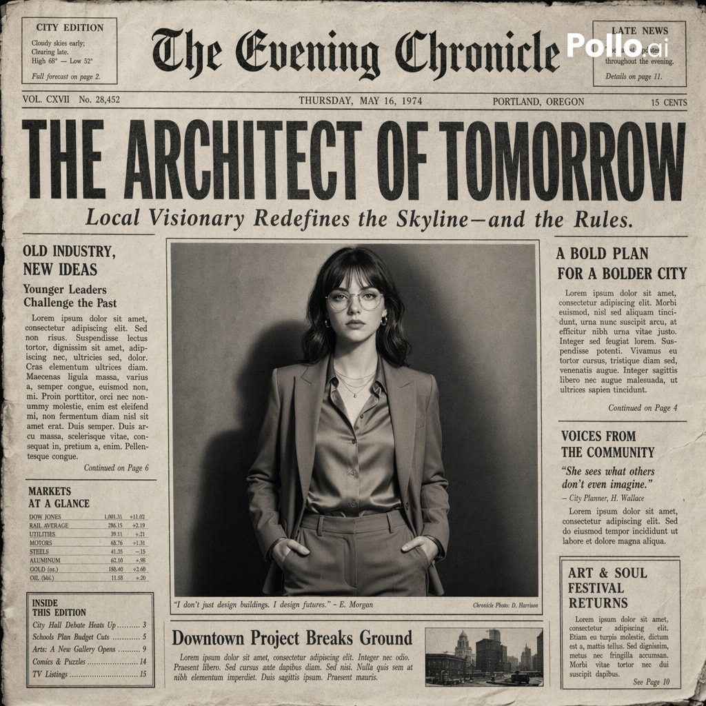 GPT Image 2 vintage newspaper front page sample