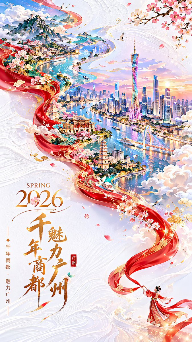 GPT Image 2 spring Guangzhou city poster sample
