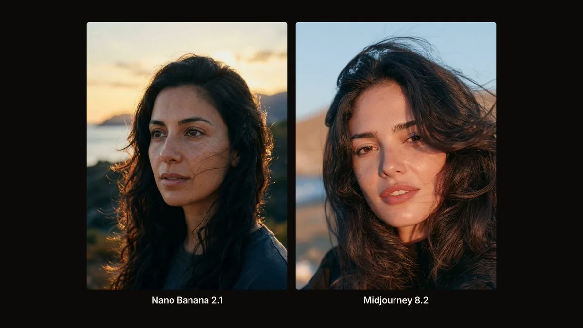 Golden-hour portrait: woman