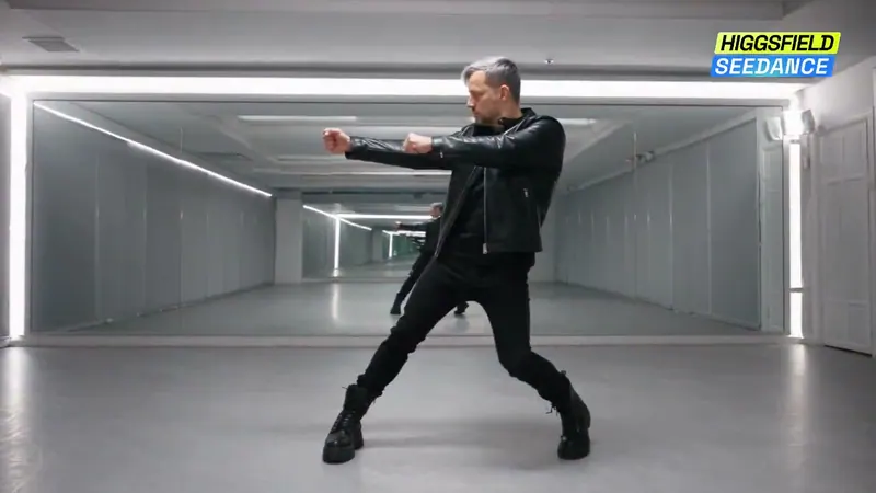 Dance Studio Mirror Performance video workflow example, not verified as Seedance 2.5 API output
