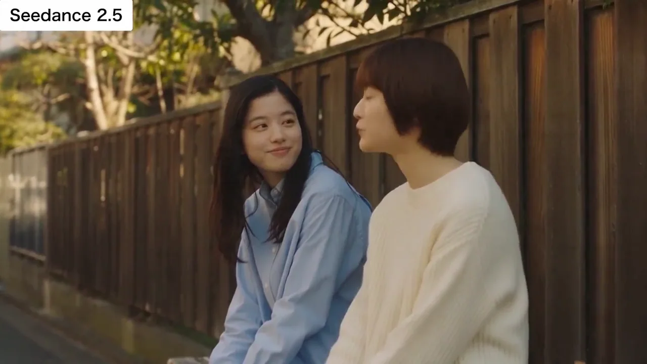 Natural Japanese Slice-of-Life Dialogue video workflow example, not verified as Seedance 2.5 API output