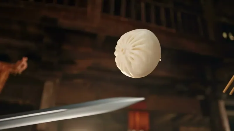 Wuxia Inn Duel Over One Bun video workflow example, not verified as Seedance 2.5 API output