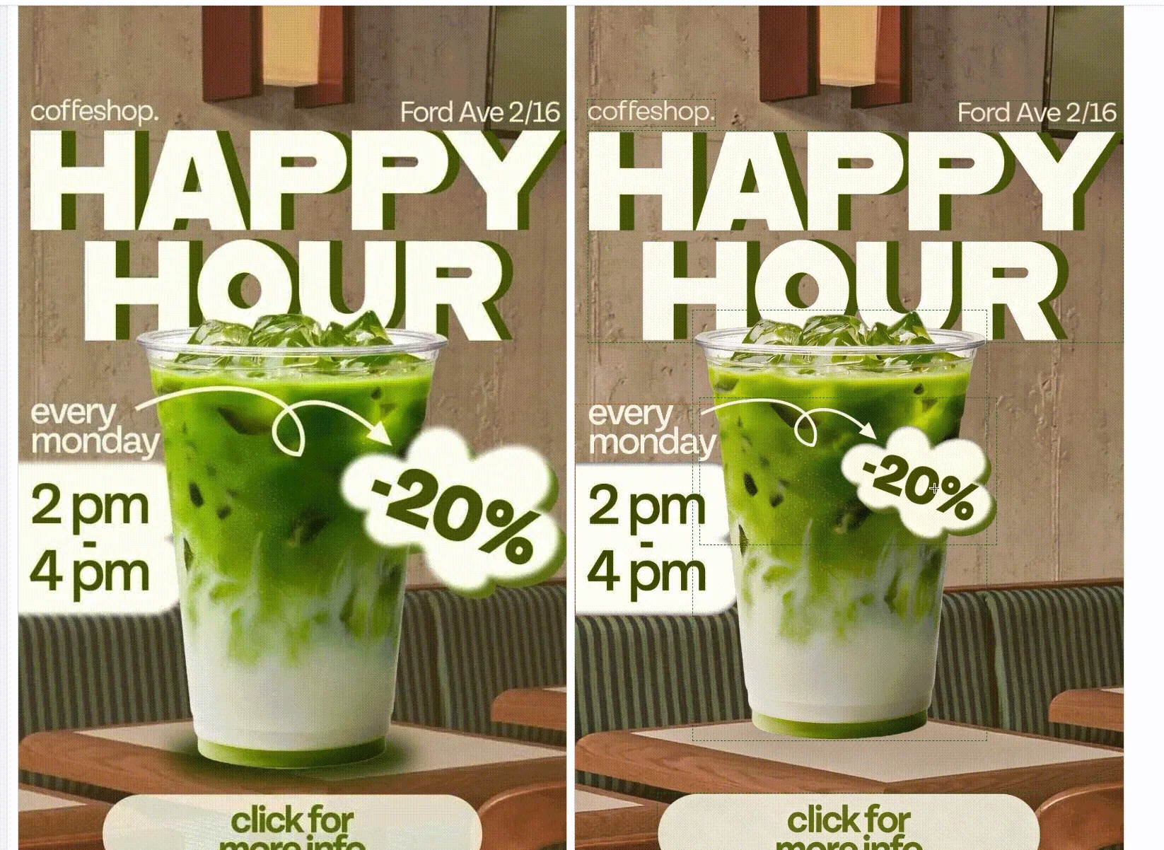 Seedream 5.0 Pro beverage poster layer separation example